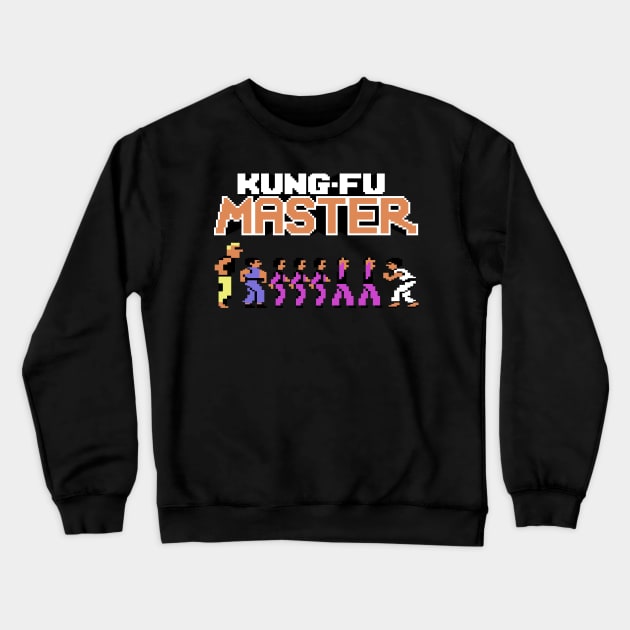 Kung Fu Master Crewneck Sweatshirt by Retro8Bit Fashion Store